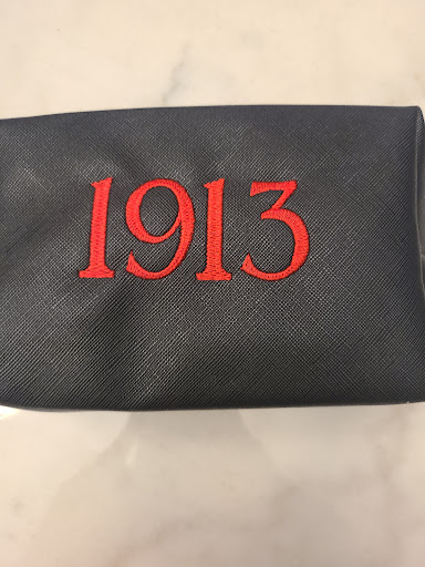Delta Inspired Custom Embroidered Cosmetic Bag