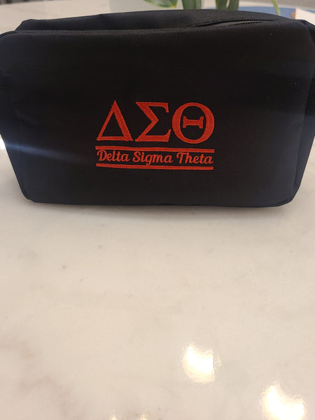 Delta Inspired Embroidered Toiletry Bag