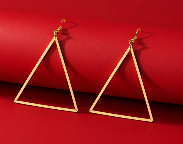 Delta Inspired Pyramid Earrings