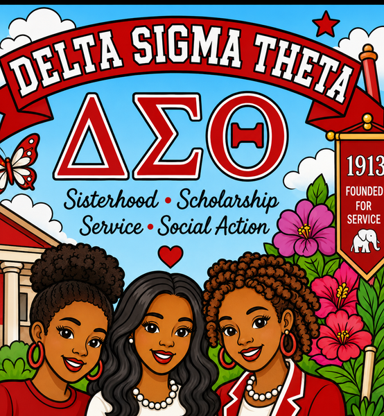 Digital Delta Sigma Theta-inspired Hidden Object Coloring Page