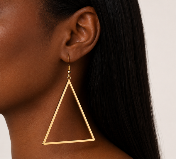 Delta Inspired Pyramid Earrings