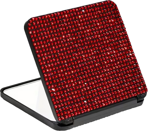 Compact Bling Dual-Sided Mirror